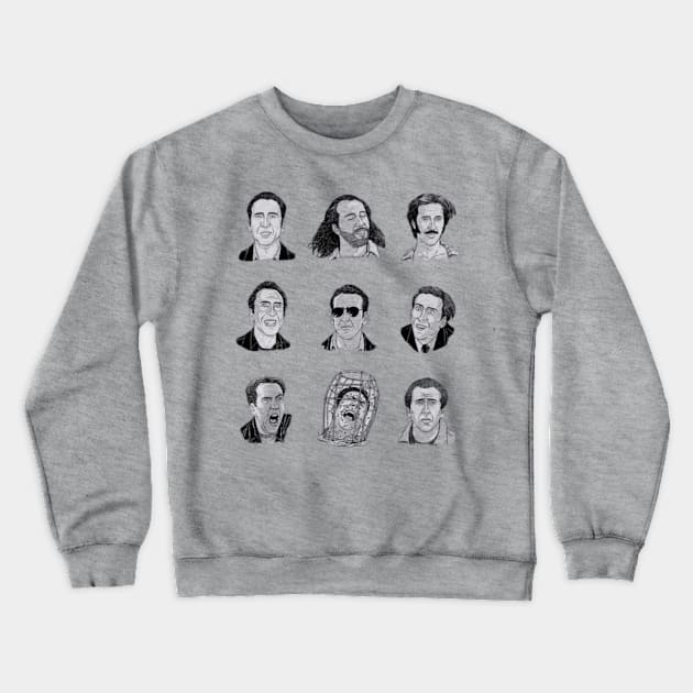 Nicholas Cage Crewneck Sweatshirt by jordan5L